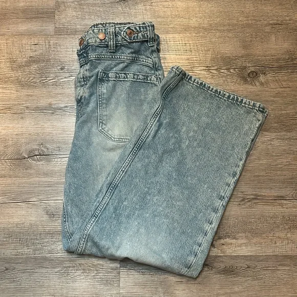 Free People Palmer Cuffed Jeans 28 We the free FP LaLa Land - Picture 2 of 13